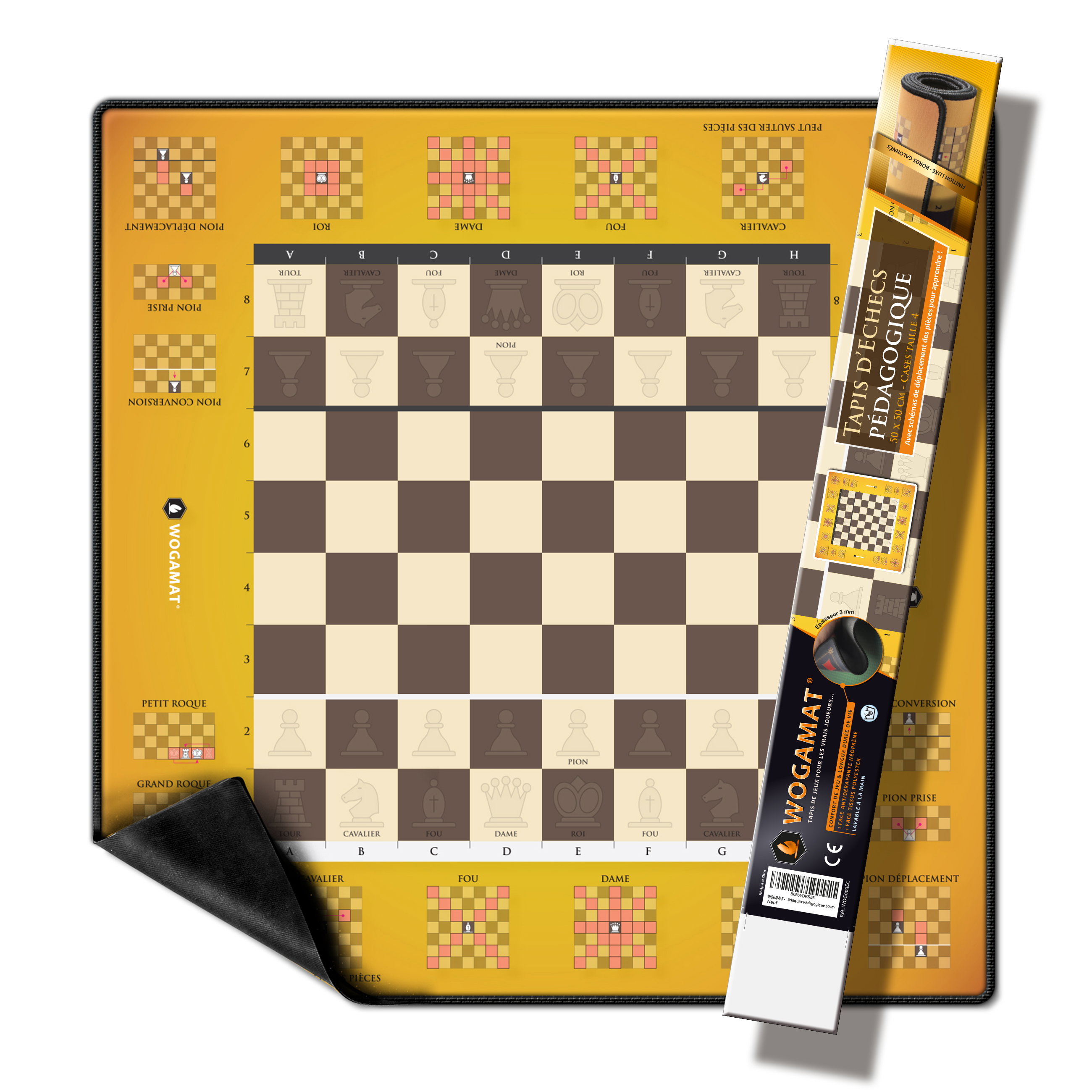 Tapis Échecs Pédagogique